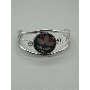 Antique Mexico Alpaca Cuff Bracelet #924